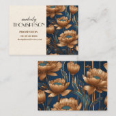 Carte De Visite Fleurs de cuivre (Devant / Derrière)