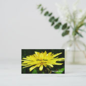 Carte De Visite fleurs de dandelion sauvages. (Debout devant)