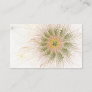 Carte De Visite Fleurs de fantaisie fractale douces et tendres