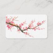 Carte De Visite Fleurs de fleurs de cerisier (Dos)