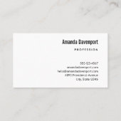 Carte De Visite Fleurs de fleurs de cerisier rose (Dos)