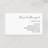 Carte De Visite Fleurs de fleurs de cerisier rose (Dos)