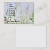 Carte De Visite Fleurs de fleurs sauvages d'herbes de pré (Devant / Derrière)