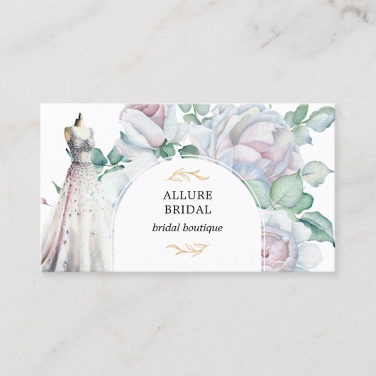 Carte De Visite Fleurs de floraison nuptiale QR Code (Devant)