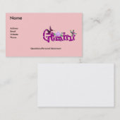 Carte De Visite Fleurs de Gémeaux (Devant / Derrière)