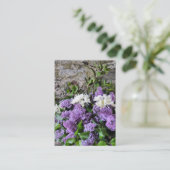 CARTE DE VISITE FLEURS DE JARDIN (Debout devant)