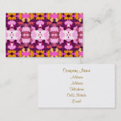 CARTE DE VISITE FLEURS DE JARDIN (Devant / Derrière)