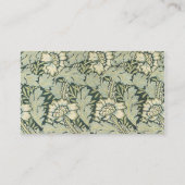 Carte De Visite Fleurs de jardin antiques victoriens William Morri (Dos)