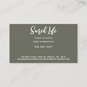 Carte De Visite Fleurs de Lotus Blanches, Belle Nature Guériseuse (Dos)