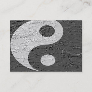 Carte De Visite Fleurs de Lotus d'équilibre de trio Graver en