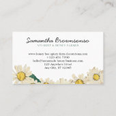 Carte De Visite Fleurs de marguerite du coeur classique Apiary Hon (Dos)