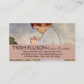 Carte De Visite Fleurs de marguerites de cueillette d'enfants anti (Devant)