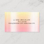 Carte De Visite Fleurs de mélange de gâteaux Parties scintillant D (Dos)