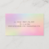 Carte De Visite Fleurs de mélange de gâteaux professionnels boulan (Dos)