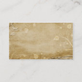 Carte De Visite Fleurs de papier organiques (Dos)