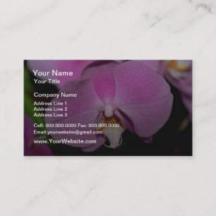 Carte De Visite Fleurs de Phalaenopsis