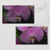Carte De Visite Fleurs de Phalaenopsis (Devant / Derrière)