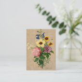 Carte De Visite Fleurs de Pierre Joseph Redoute (Debout devant)