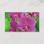 Carte De Visite Fleurs de pois doux roses (Dos)