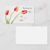 Carte De Visite Fleurs de printemps (Devant / Derrière)