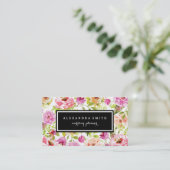 Carte De Visite Fleurs de printemps (Debout devant)