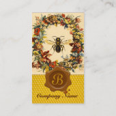 CARTE DE VISITE FLEURS DE PRINTEMPS HONEY ABEE MAINTIEN SCEAU BROW (Dos)