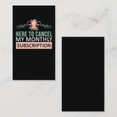 Carte De Visite Fleurs de sensibilisation à l'hystérectomie Élimin (Devant / Derrière)