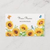 Carte De Visite Fleurs de soleil (Devant)