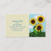 Carte De Visite Fleurs de soleil (Devant)