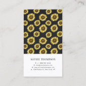 Carte De Visite Fleurs de soleil dans Mason Jar Chalkboard Pays Ru (Dos)