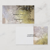 Carte De Visite Fleurs de tissu Organza (Devant / Derrière)