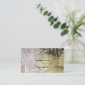 Carte De Visite Fleurs de tissu Organza (Debout devant)