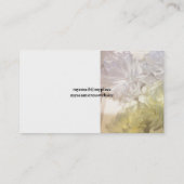 Carte De Visite Fleurs de tissu Organza (Dos)
