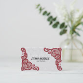 Carte De Visite Fleurs de tourbillon (Debout devant)