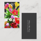 Carte De Visite Fleurs de tulipe (Devant / Derrière)