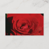 Carte De Visite Fleurs de velours rouge blanc (Dos)