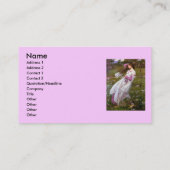 Carte De Visite Fleurs de vent par John Waterhouse (Dos)
