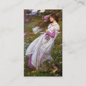 Carte De Visite Fleurs de vent par John Waterhouse (Devant)