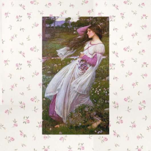 Carte De Visite Fleurs de vent par John Waterhouse