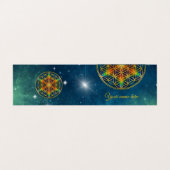 Carte De Visite FLEURS DE VIE - Fleur fractale 1 (Extérieur déplié)