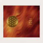 Carte De Visite FLEURS DE VIE - Géométrie Sacrée Médaillon 1 (Intérieur déplié)