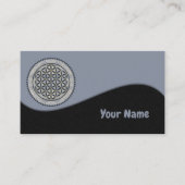 Carte De Visite FLEURS DE VIE - Symbole de géométrie sacrée Art 1 (Devant)