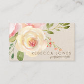 Carte De Visite fleurs d'eau (Devant)