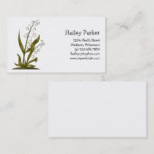 Carte De Visite Fleurs des insectes "n" · Le muguet (Devant / Derrière)
