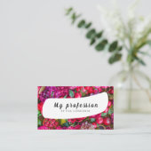 Carte de visite Fleurs d'été (Debout devant)