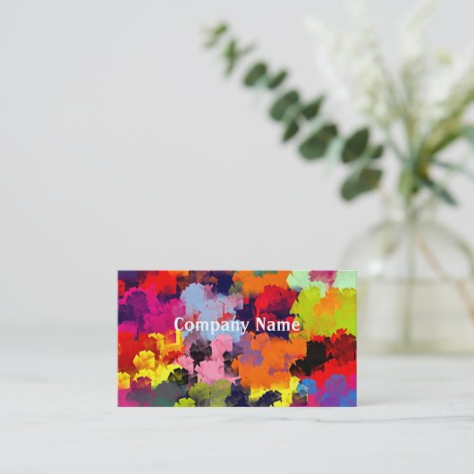 CARTE DE VISITE FLEURS D'ÉTÉ (Debout devant)