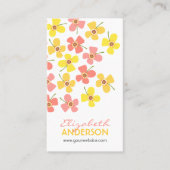 Carte De Visite Fleurs d'été Pop Fleurs d'été Whimsical (Devant)
