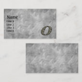 Carte De Visite Fleurs d'hydrangea avec initiale de monogramme O (Devant / Derrière)