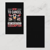 Carte De Visite Fleurs d'hystérectomie amusantes Suppression d'uté (Devant / Derrière)