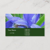 Carte De Visite Fleurs d'iris bleues (Dos)